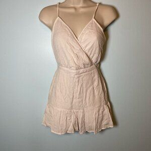 NWT American Eagle Women's Romper Size XS Pockets Ivory